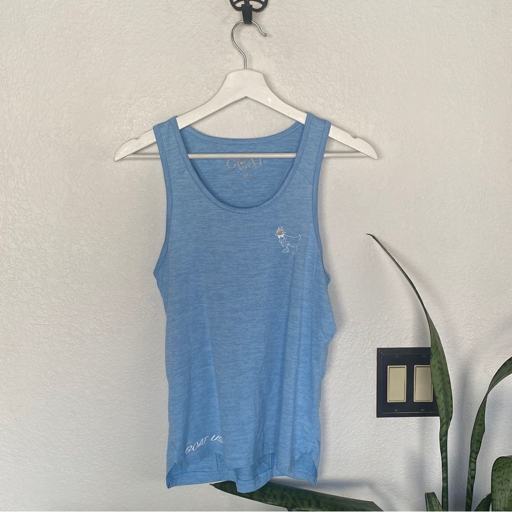 Goat USA Blue Scoop Neck Top